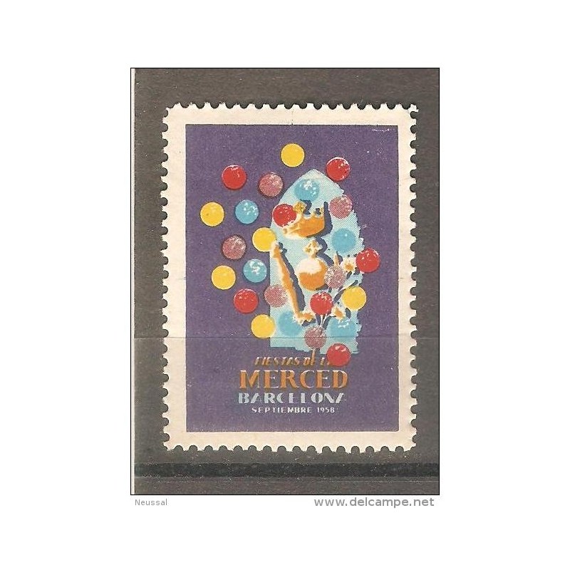 Viñeta fiesta de la merced 1958 Viñeta fiesta de la merced 1958