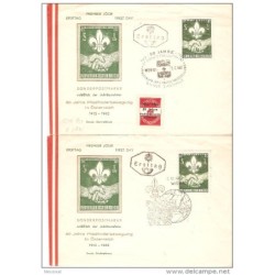 2 cartas austria con matasellos scouts diferents