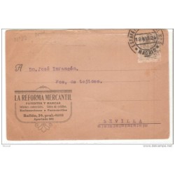 Tarjeta con matasello estafeta madrid 1924