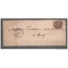 Carta antigua de belgica con matasellos de 1859