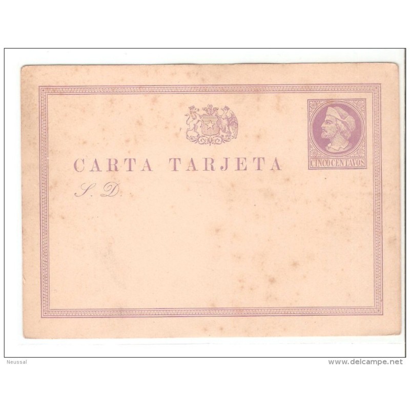 Tarjeta antigua chile Tarjeta antigua chile