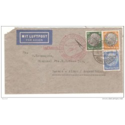 Carta aerea de alemania 1937 direccion argentina