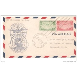 Carta de primer vuelo san francisco Macau 1937