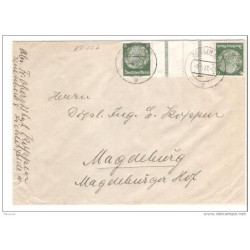 Carta de alemania imperio 1937 tetebeche