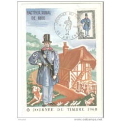 Tarjeta postal de francia de 1968