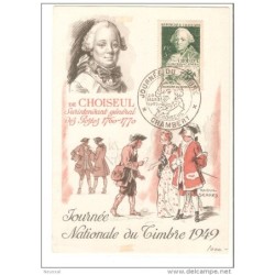 Tarjeta postal de francia de 1949