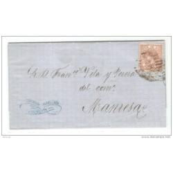 Carta con matasello de manresa