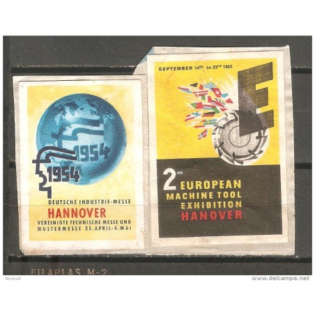 2 viñetas de hanover con papel