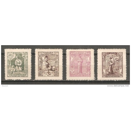 4 viñetas de centenario franciscano 1926