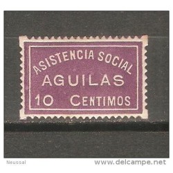 Viñeta asistencia social aguilas de 10cts