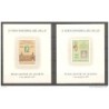 2 hojas commemorativas  de feria nacional del sello 1977