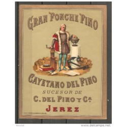 Etiqueta gran ponche pino Jerez
