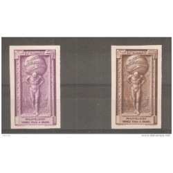 2 viñetas SD de 1925 paris