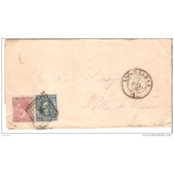 Carta con matasello de barcelona de 1878