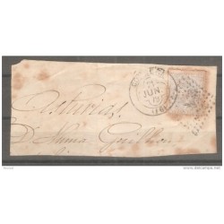Frontal de carta con matasello de 1879