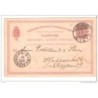 Entero postal de dinarmaca  matasello de 1897