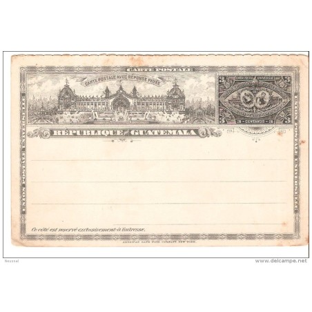 Entero postal de guatemala