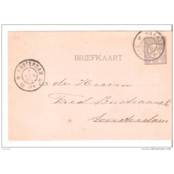 Tarjeta postal de holanda matasellos de 1899