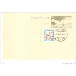 Tarjeta postal de japon  con matasellos de hiroshima