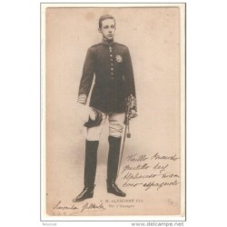 Tarjeta postal de  Alfonso XIII circulada 1905