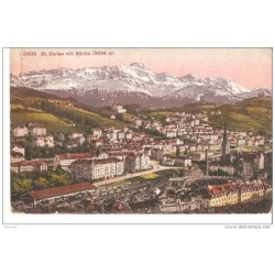 Tarjeta postal circulada  1919 st gallen