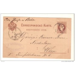 Entero postal de austria circulado 1884