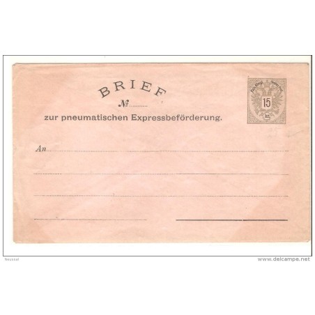 Sobre entero postal de austria