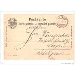 Entero postal de suiza matasello luzern