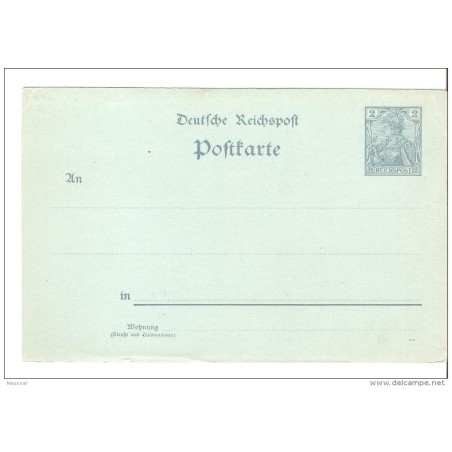 Entero postal de alemania imperio