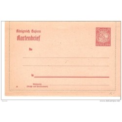 Entero postal de alemania bayern sin circular