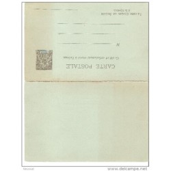 Entero postal doble de saint pierre et miquelon