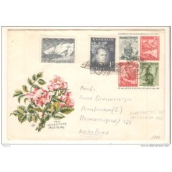 Carta entero postal con matasellos salzburger 1957