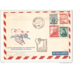 Carta entero postal con matasellos bruck 1955