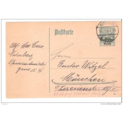 Entero postal alemania de bayer con matasellos nurnberg