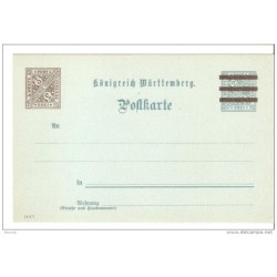 Entero postal alemania de wurtemberg