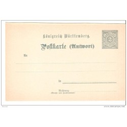 Entero postal alemania de wurtemberg1