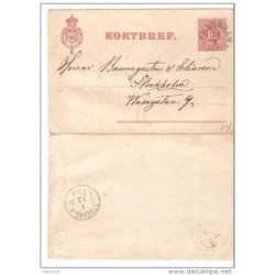 Entero postal  de suecia