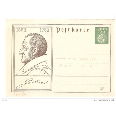 Entero postal  alemania 1932