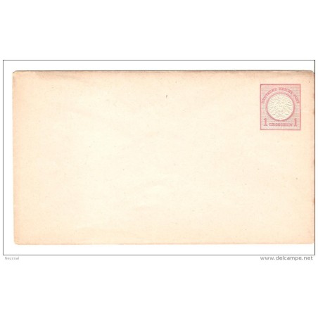 Sobre entero postal  alemania 1 groschen