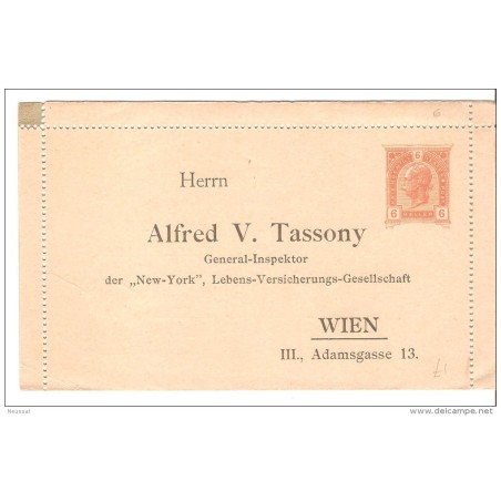 Entero postal austria6 heller