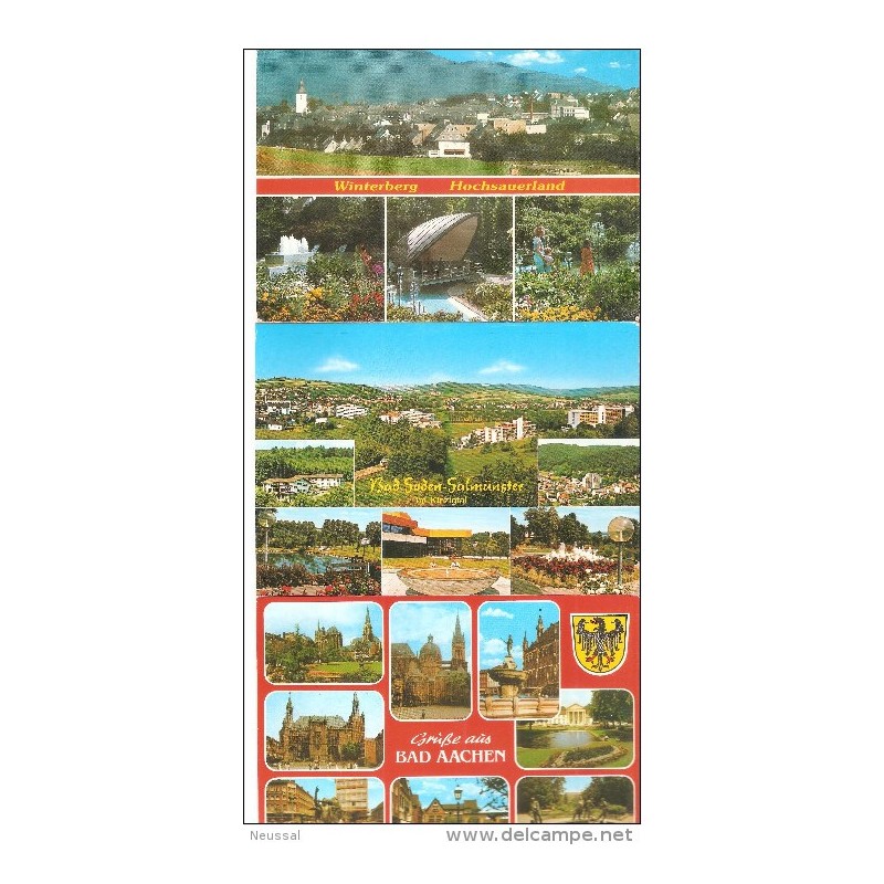3 postales circuladas diferentes de alemania 1 3 postales circuladas diferentes de alemania 1