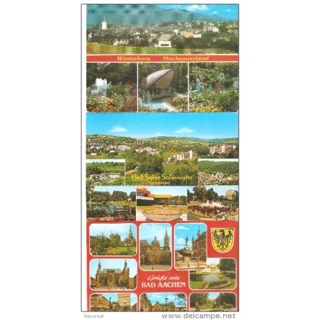 3 postales circuladas diferentes de alemania 1