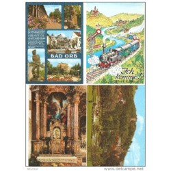 4 postales circuladas diferentes de alemania