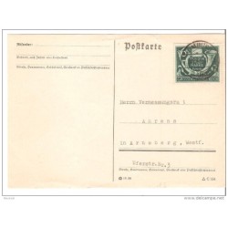 Tarjeta postal de alemania matasellos  limburg 1944