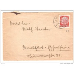 Carta con matasellos 1933