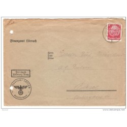 Carta con matasellos 1939