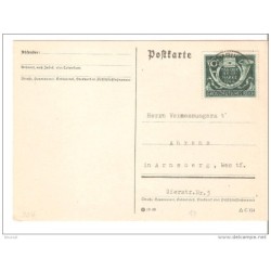 Tarjeta postal con matasellos limburg 1944