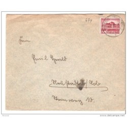 Carta con matasellos hofmein 1938