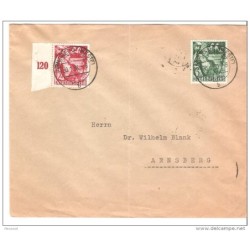 Carta con matasellos arnsberg 1938