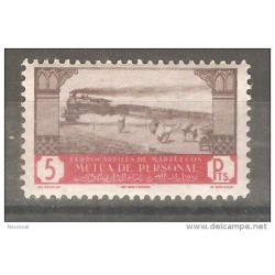 Sello impuesto ferrocariles de 5pts